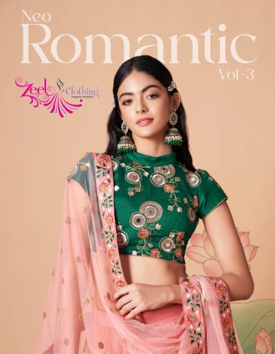Neo Romantic Vol 3 By Zeel Designer Partywear Lehenga Choli Collection